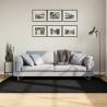 Shaggy Rug PAMPLONA High Pile Modern Black 140x200 cm Colour black Size 140 x 200 cm 