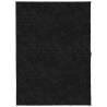 Shaggy Rug PAMPLONA High Pile Modern Black 140x200 cm