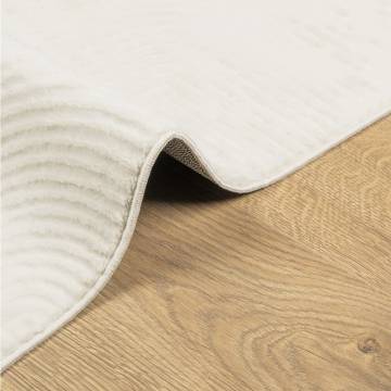 Rug IZA Short Pile Scandinavian Look Cream 80x150 cm - Hipomarket