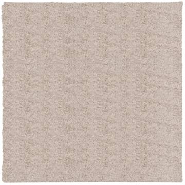 Shaggy Rug PAMPLONA High Pile Beige 240x240 cm - Hipomarket UK