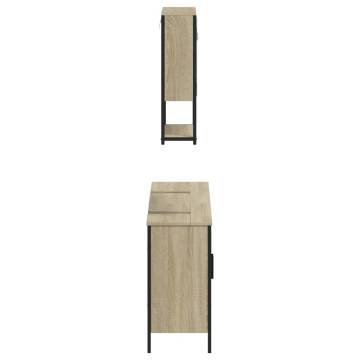 3 Piece Bathroom Furniture Set in Sonoma Oak - Stylish & Durable