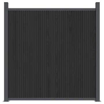 Fence Panel Grey 872x186 cm WPC - Durable & Stylish