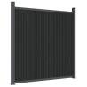 Fence Panel Grey 872x186 cm WPC - Durable & Stylish