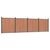 Durable Brown WPC Fence Panel 699x186 cm - Secure & Stylish