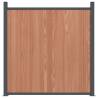 Durable Brown WPC Fence Panel 699x186 cm - Secure & Stylish