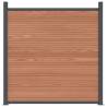 Durable Brown WPC Fence Panel 699x186 cm - Secure & Stylish