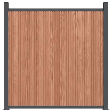 Fence Panel Brown 1045x186 cm WPC - Durable & Stylish