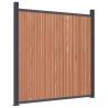 Fence Panel Brown 1045x186 cm WPC - Durable & Stylish