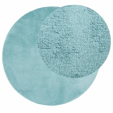 Rug OVIEDO Short Pile Green Ø 100 cm – Stylish Comfort