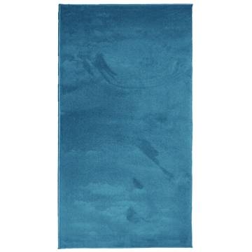 Rug OVIEDO Short Pile Turquoise 80x150 cm - Stylish Comfort