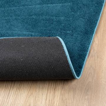 Rug OVIEDO Short Pile Turquoise 80x150 cm - Stylish Comfort