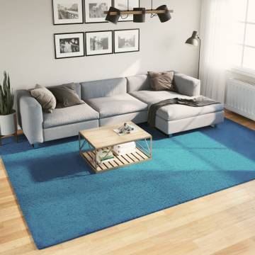 Rug OVIEDO Short Pile Turquoise 240x340 cm - Stylish Comfort