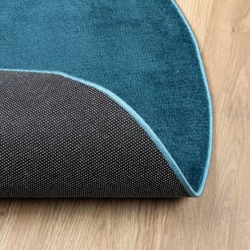 Rug OVIEDO Short Pile Turquoise Ø 120 cm - Hipomarket