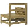 Garden Armrest Sofa - Impregnated Wood Pine | Hipomarket