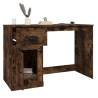 Modern Desk with Drawer in Smoked Oak - 115x50x75 cm