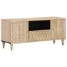 TV Cabinet 105x33x46 cm Solid Wood Mango Colour natural Quantity in Package 1 