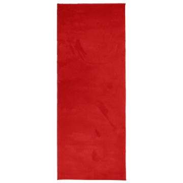 Rug OVIEDO Short Pile Red 80x200 cm - Soft & Durable