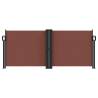 Retractable Side Awning Brown 100x600 cm | HipoMarket UK