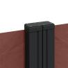 Retractable Side Awning Brown 100x600 cm | HipoMarket UK