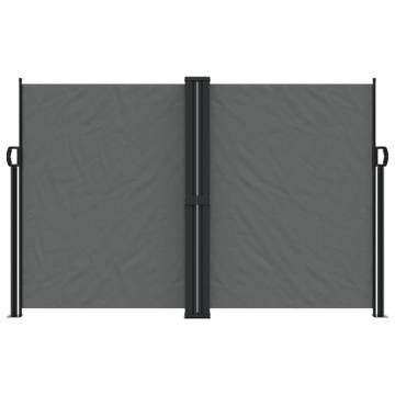 Retractable Side Awning Anthracite 160x600 cm | Hipo Market