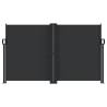 Retractable Side Awning Black 140x600 cm - Privacy Screen