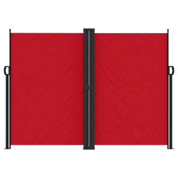 Retractable Side Awning Red 180x600 cm - Private Oasis