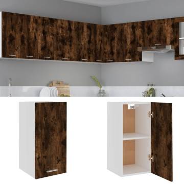 Hanging Cabinet Smoked Oak | Space-Saving Design - HipoMarket