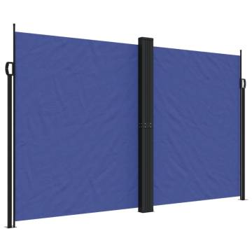 Retractable Side Awning Blue 200x600 cm - Privacy Screen