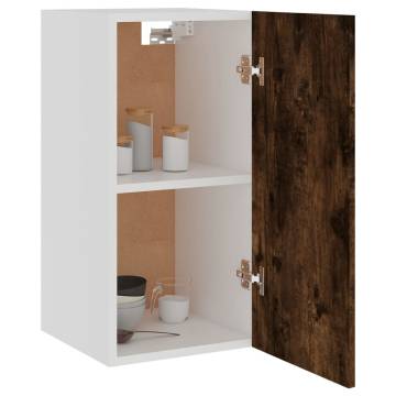 Hanging Cabinet Smoked Oak | Space-Saving Design - HipoMarket