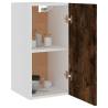 Hanging Cabinet Smoked Oak | Space-Saving Design - HipoMarket