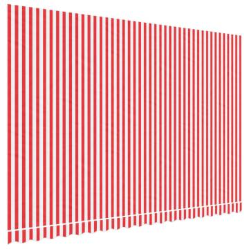 Replacement Awning Fabric Red & White Stripe 4.5x3 m