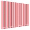 Replacement Awning Fabric Red & White Stripe 4.5x3 m