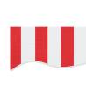 Replacement Awning Fabric Red & White Stripe 4.5x3 m