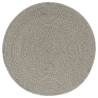 Placemats 4 pcs Plain Grey 38 cm Round Cotton | HipoMarket