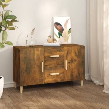 Sideboard Smoked Oak - Stylish Storage Solution (100x36x60 cm)