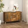 Sideboard Smoked Oak 100x36x60 cm Engineered Wood Colour smoked oak Quantity in Package 1 