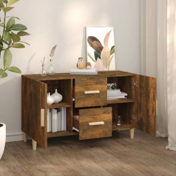 Sideboard Smoked Oak - Stylish Storage Solution (100x36x60 cm)