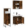 3 Piece Bathroom Cabinet Set - Smoked Oak | Hipo Market