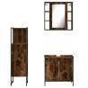 3 Piece Bathroom Cabinet Set - Smoked Oak | Hipo Market