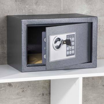 HI Safe with Electric Lock - Dark Grey 31x20x20 cm | Hipomarket