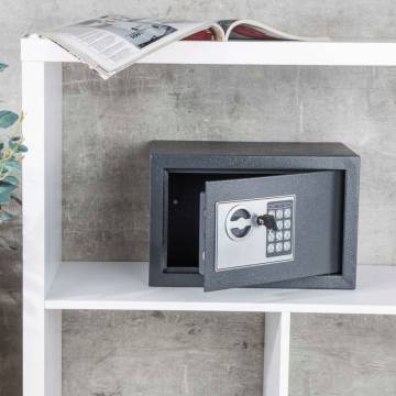 HI Safe with Electric Lock - Dark Grey 31x20x20 cm | Hipomarket