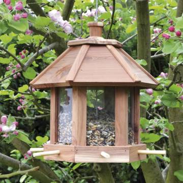 HI Hanging Bird Feeder Station - Brown | Bird Watching Essentials