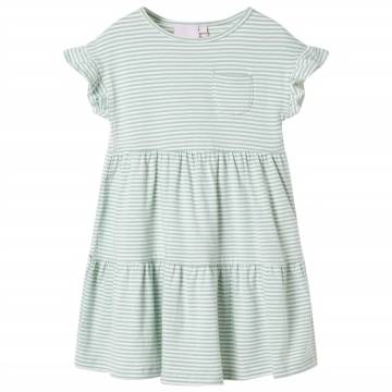 Kids' Mint Dress with Ruffle Sleeves - Size 92 | Hipo Market