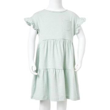 Kids' Mint Dress with Ruffle Sleeves - Size 92 | Hipo Market