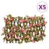 Artificial Ivy Trellis Expandable - Dark Pink 5 pcs 180x20 cm