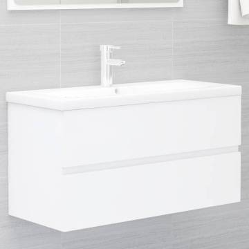 Sink Cabinet White 90x38.5x45 cm - Stylish Storage Solution