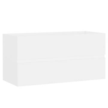 Sink Cabinet White 90x38.5x45 cm - Stylish Storage Solution