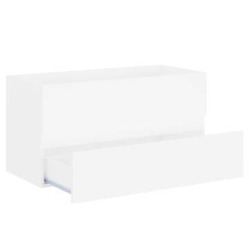 Sink Cabinet White 90x38.5x45 cm - Stylish Storage Solution