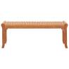 2-Seater Garden Bench - Solid Eucalyptus Wood, 120 cm