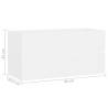 Sink Cabinet White 90x38.5x45 cm - Stylish Storage Solution